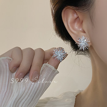 
999 Sterling Silver Fireworks Earrings 2025 New Model