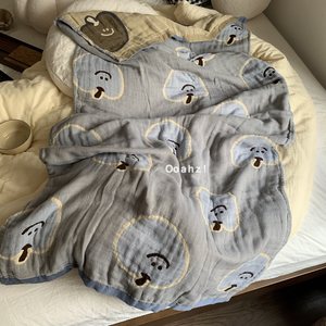 Class A baby cotton four -layer full cotton gauze sofa towel summer air -conditioning blanket covers baby carts were bath towels and towels

