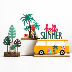 Nordic Creative Desktop Tropical Plant Small Tree Ornaments Supermarket Display Decorations Room Tv Cabinet Display Props