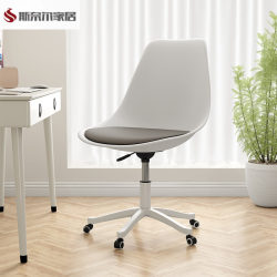 Computer Chair, Trendy Minimalist Transparent Stool, Home Bedroom Study Swivel Lift Chair with Backrest, Study Office Chair