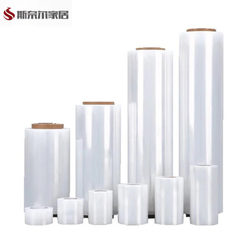 Pe Self-Adhesive Stretch Film 3Kg50Cm Industrial Fresh-Keeping Transparent White Packaging Protective Wrap Film 3kg