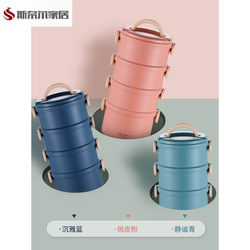 Cute Style Multi-Layer Insulated Lunch Box, Detachable Lunch Box for Office Workers, Heated Lunch Box, Large Capacity