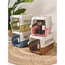 Pet Travel Crate for Dogs and Cats, Portable Car Carrier, Small, Medium, Large Sizes