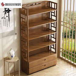 Bookshelf Is Environmentally Friendly, Simple, Multifunctional, Suitable for Children's Home Use, Floor-Standing, Multi-Layered, Solid Wood, Student Storage Rack