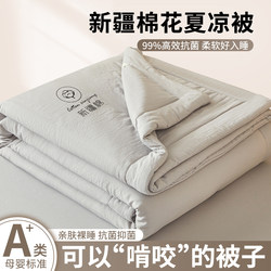 New Xinjiang Pure Cotton Air-Conditioning Quilt, Summer Cool Quilt, Summer Double Thin Quilt, Dormitory Single Student Quilt, Machine Washable