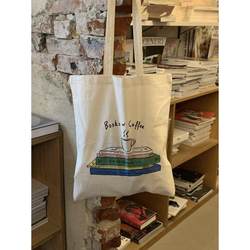 French Paris Ofr Bookstore Area Canvas Bag Ecobag Thin Single-Shoulder Eco-Friendly Bag Niche Design Canvas Bag