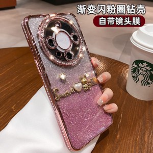 
Glitter rhinestone frame suitable for Huawei Mate70Pro mobile phone case new Pura70Pro premium lens full-inclusive anti-fall Pro + creative 2024 women's mt60 internet celebrity P70 silicone case
