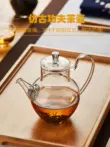 Kung Fu Ấm Trà Nhỏ Cao Thủy Tinh Borosilicate Chịu Nhiệt Độ Cao Trà Tách Nước Lọc Ấm Trà Đơn Kung Fu Trà ấm thuỷ tinh pha trà hoa cúc 