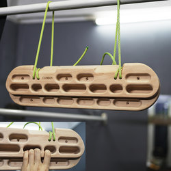 Indoor Rock Climbing Finger Strength Board Trainer Fitness Horizontal Bar Wooden Grip Board Home Pull-Up Rack Exercise Equipment