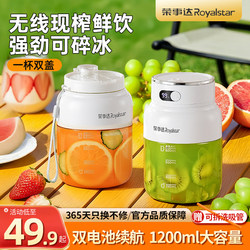 Royalstar Juicer Small Household Multi-Functional Wireless Portable 2026 New Model Fresh Juice Cup Can Crush Ice