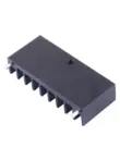 Tản nhiệt tản nhiệt công suất cao YX531 chiều rộng 46*10*20 mm tản nhiệt LED khối nhôm màu đen có chân. 