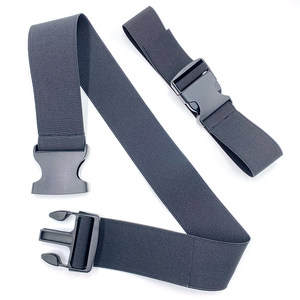 
Elastic elastic wide buckle buckle belt adjustable inelastic storage tie black fixed binding tie