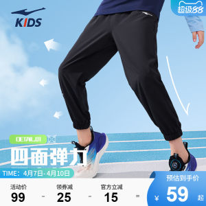 Hongxingerke children's clothing children's quick-drying mosquito-repellent pants summer sun protection trousers cropped pants boy's thin sports pants