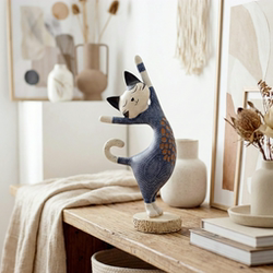 Vintage-Style Cute Cat Figurine, High-End Niche Living Room Tv Cabinet, Creative Art, Entryway Soft Decoration, Great Item