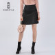 New autumn simple black short skirt for women in Mingshilu slim button decoration A-line skirt small black skirt
