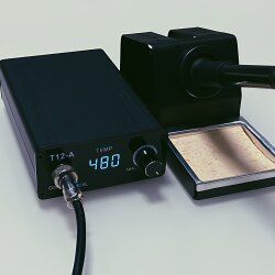 T12 Soldering Station with White Light, High-Power Soldering Iron with Sleep Mode, Digital Display, Adjustable Constant Temperature, Repair and Welding Tool