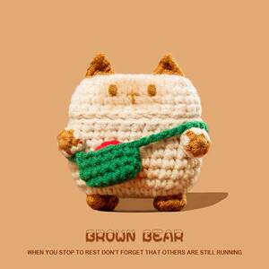 适用airpods4保护壳airpodspro3保护套airpodpro2耳机壳airpord3pro蓝牙airpord4苹果ipods三四代盒包包棕熊