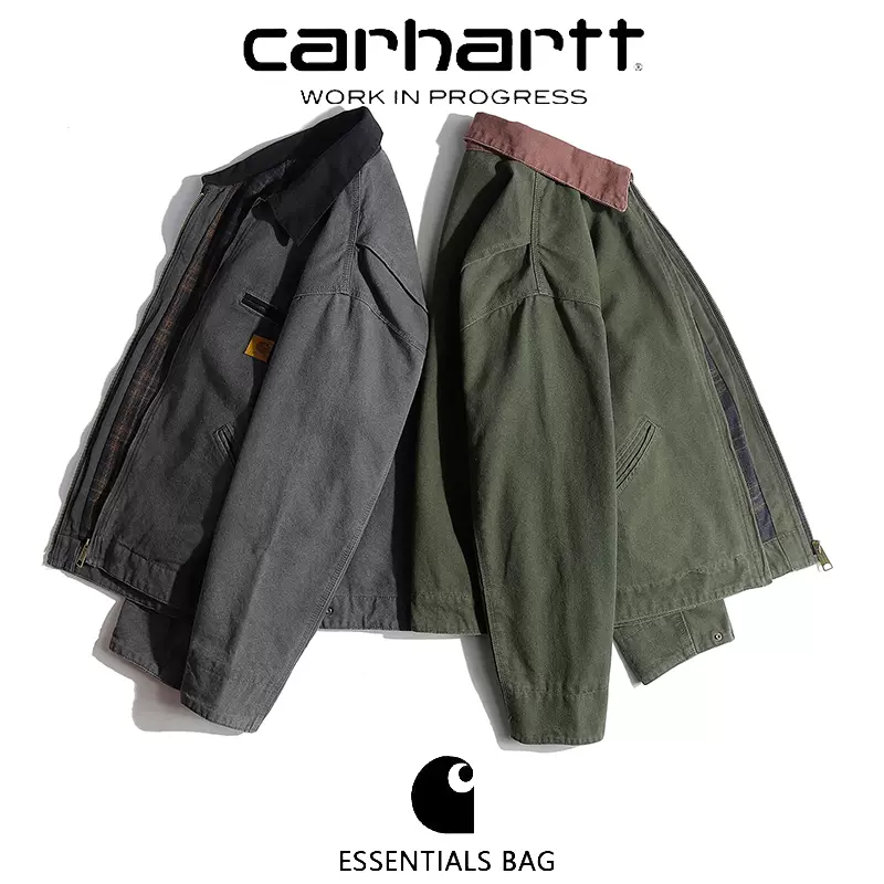 carhartt J97卡哈特美式底特律夹克古着工装帆布外套cleanfit男潮-Taobao