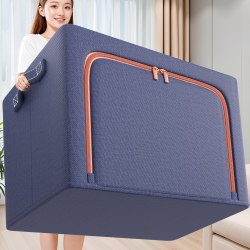 Cotton and Linen Clothing Storage Box, Special for Home Wardrobes, down Clothing and Quilt Storage Box, Fabric Storage Basket, Organizing Box