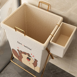 Dirty Clothes Basket, Household Dirty Clothes Storage Bin, Foldable Laundry Basket for Bedroom, Fabric Bathroom Clothes Storage Organizer