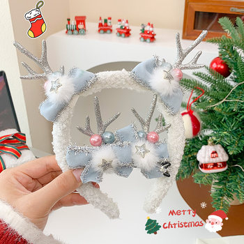 
Christmas headband Elk antler headband Christmas hairpin