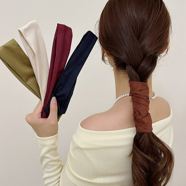 Japanese hair rope 2025 new high-end fabric tied low ponytail tied hairband women fashion hair accessories tied hair rope