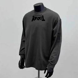 Clearance Bargains~ Surplus Stock from Foreign Trade, American Style Trendy Heavyweight Pure Cotton Long Sleeve T-Shirts, Unisex Couple's Versatile Tops