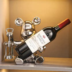Housewarming Celebration Violent Bear Wine Rack Ornament Wine Bottle Holder Living Room Table Dining Wine Cabinet Decoration Housewarming Gift