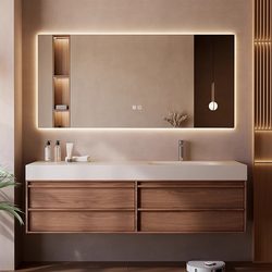 [Song's Aesthetics] Slate Hot-Bent Seamless Ceramic Integrated Basin Bathroom Cabinet Combination Washbasin Hand Wash Basin