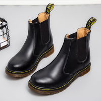Classic Chelsea Boots Men's Leather Retro British Style Martin Boots