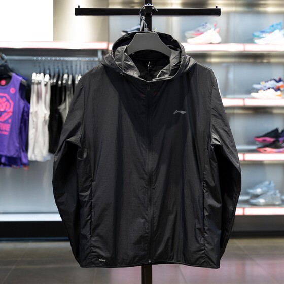 Li Ning 2024 Summer Fitness Series Men's Waterproof Sunshine Sunshine Light Dry Sports Trench Clory AFDU459

