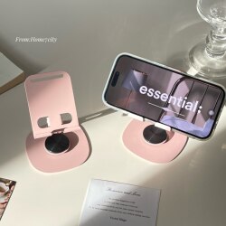 High-Quality Metal Phone Stand, Rotatable and Foldable, Desktop Phone and Tablet Support Stand, Perfect for Watching Shows