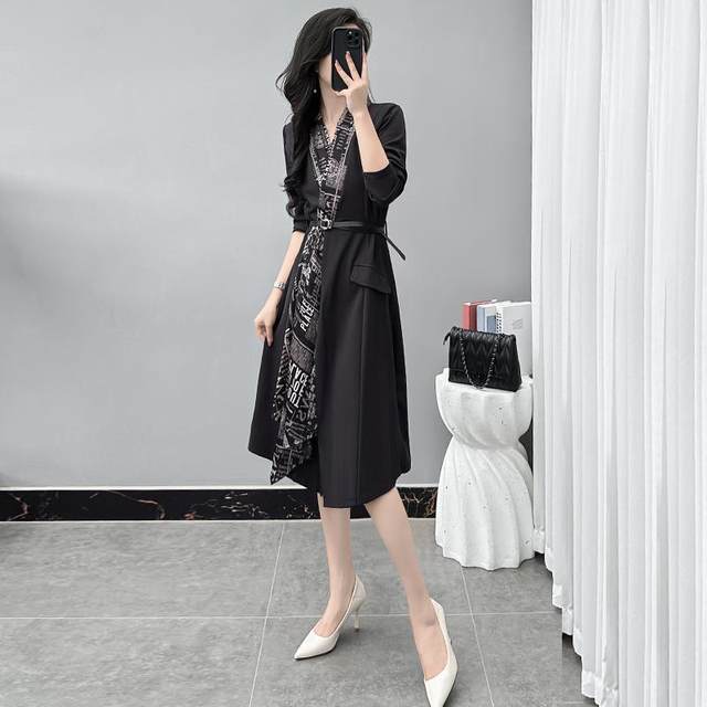 2024 new autumn style new ladylike temperament slim high-end dress ...