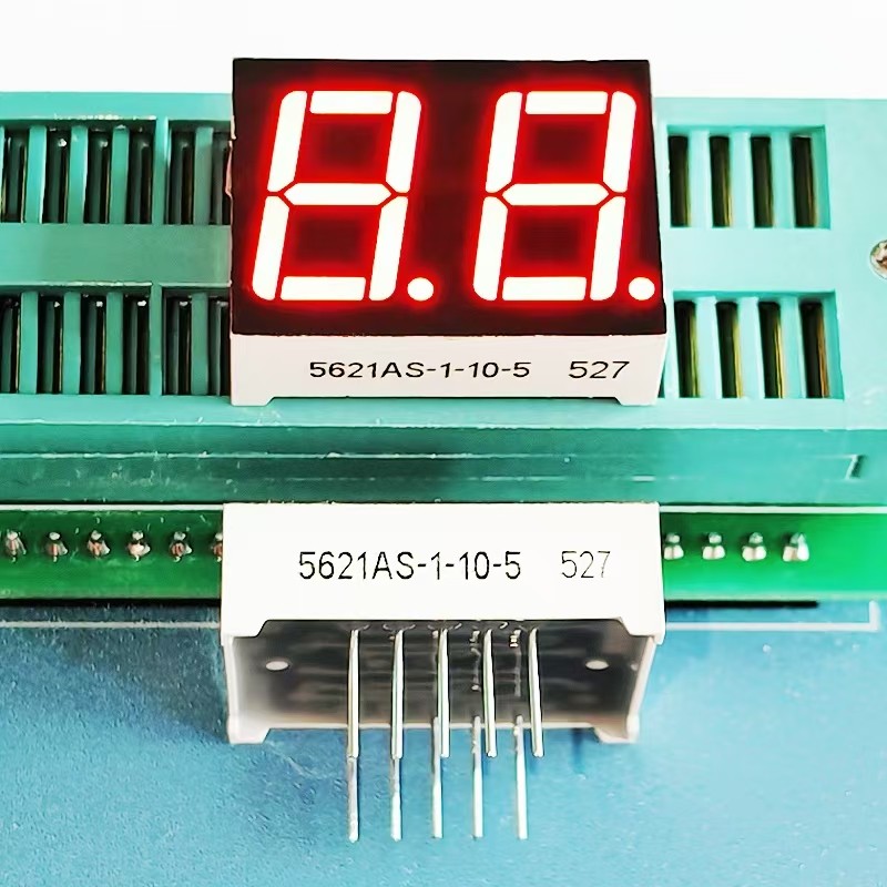 Светодиодная цифровая трубка 0 — 56 дюйма, 2 цифры 5261BS, общий анод