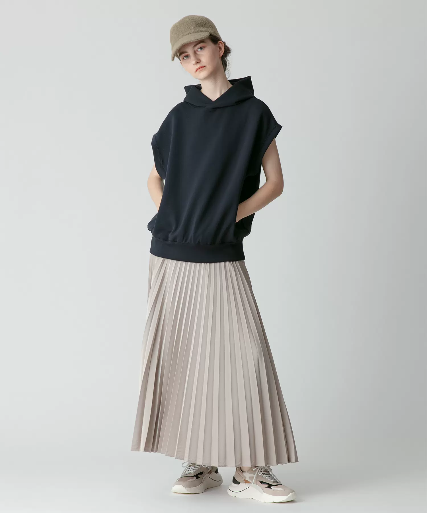 10月EIWA日本allureville高腰百褶半身裙20232011050-Taobao