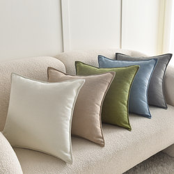 Chenille Cushion Herringbone Pattern Lumbar Pillow Cream Sofa Headboard Trendy Extra Thick Pillowcase ins Style/Backrest