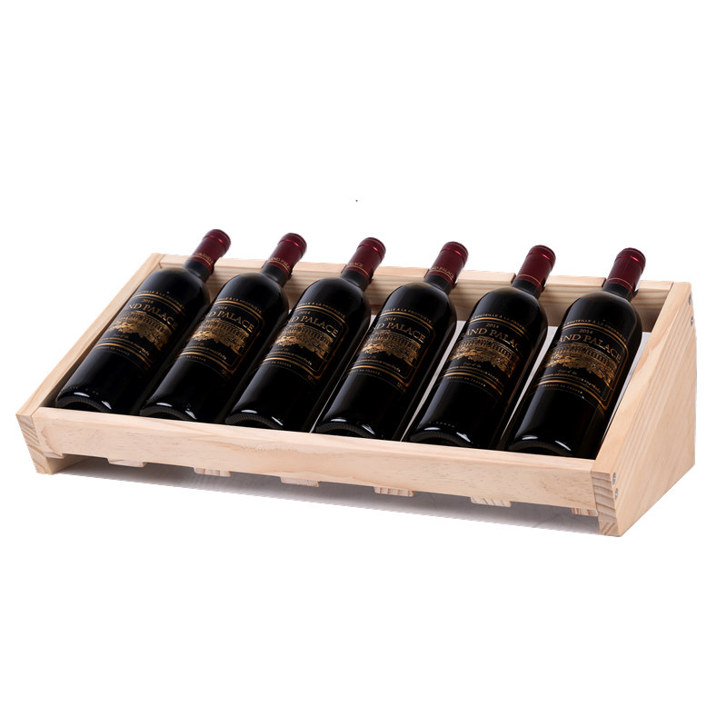 实木红酒架斜放酒瓶展示架家用客厅酒柜葡萄酒摆件