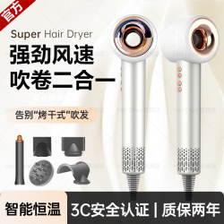 2025 New Model Hair Dryer for Home Use, Hair Care, Negative Ion, High Speed, Quick Drying, High Power, Bladeless, Strong Wind