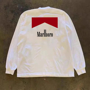 
Out of stock of overseas orders~ Withdrawal of foreign trade heavyweight 100% cotton long-sleeved T-shirts for men and women, loose couple tops