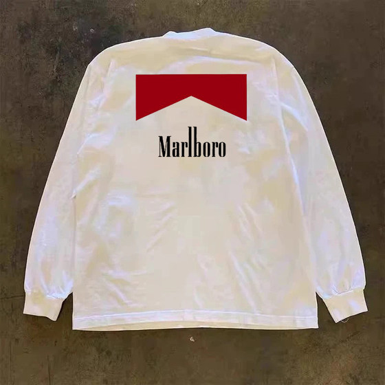 
Out of stock of overseas orders~ Withdrawal of foreign trade heavyweight 100% cotton long-sleeved T-shirts for men and women, loose couple tops