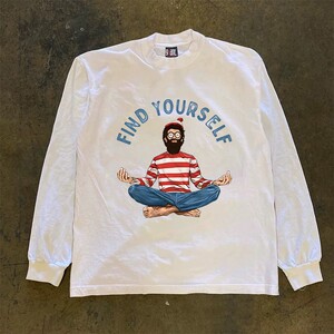 
Out of stock of overseas orders~ Withdrawal of foreign trade American street heavyweight pure cotton long-sleeved T-shirts for men and women loose and versatile tops