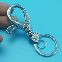 Durable Metal Key Chain With Big Dog Buckle - Non-Rusting Alloy Waist Hanging Key Ring