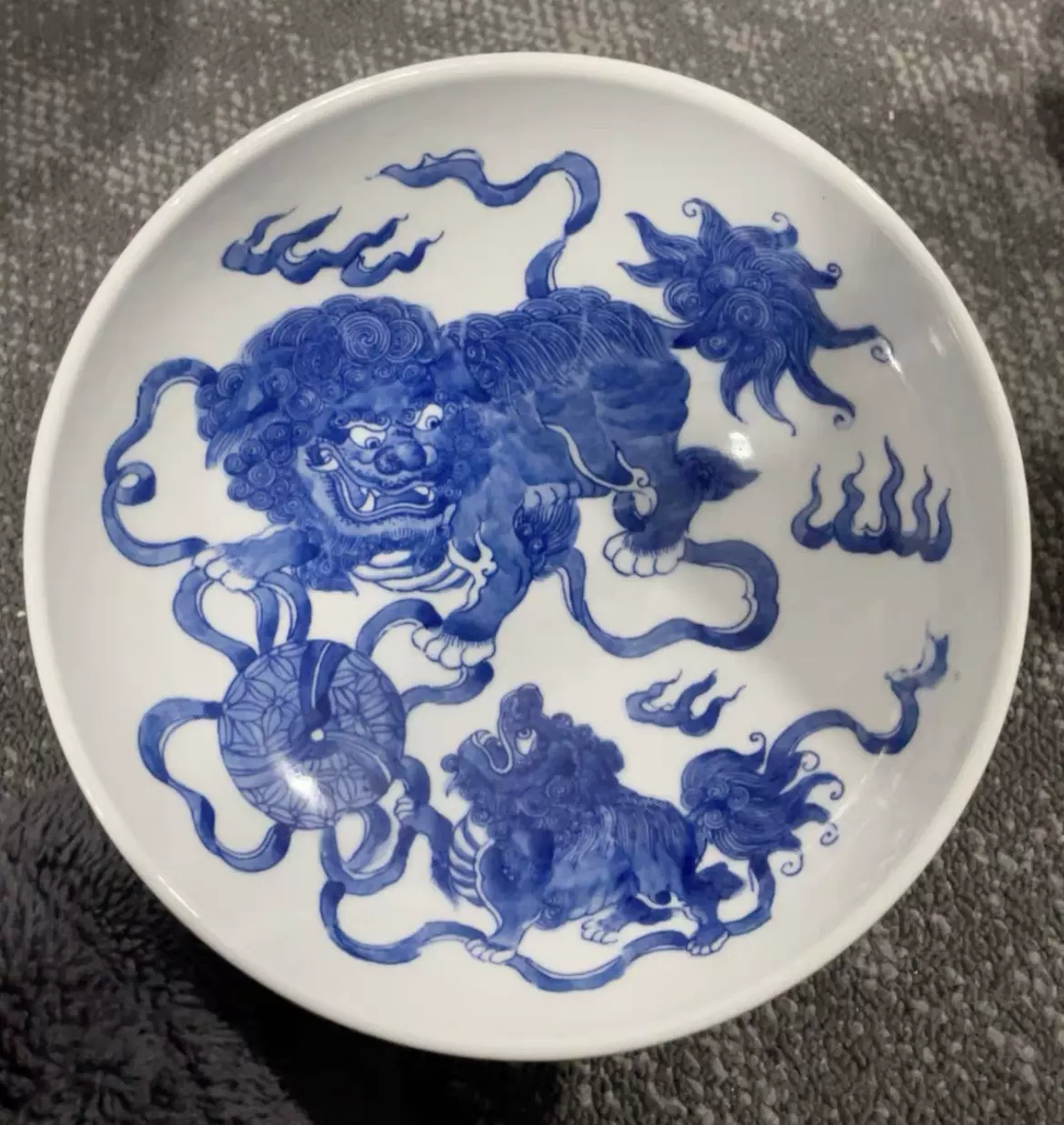 景德镇源头仓库老厂货王步款手绘青花钟馗红稀土壶承茶盘