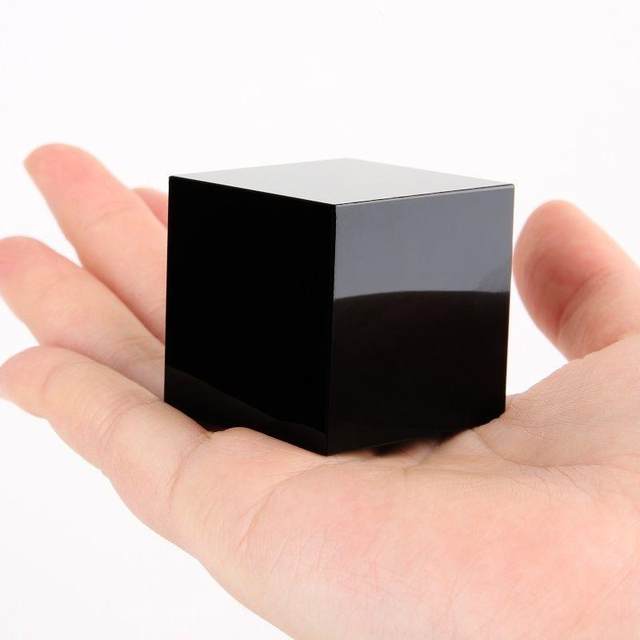 Natural obsidian small squares Hexahedral cube Feng Shui energy ornaments cube paperweight press