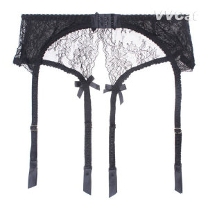 European and American high -end lace metal clip four hook stockings regulate waist circumference long socks high socks versatile universal free shipping
