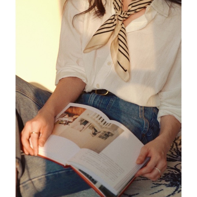 JUNJUN basic French white shirt soft cotton classic wear
