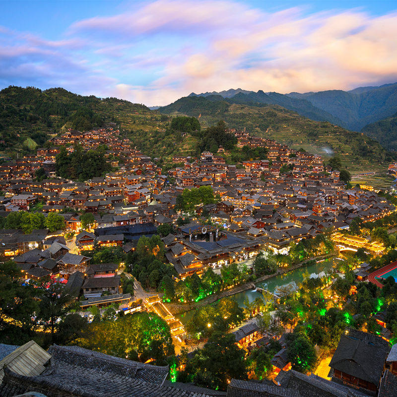 【住苗寨】贵州旅游3天2晚跟团黄果树瀑布荔波小七孔西江贵阳纯玩