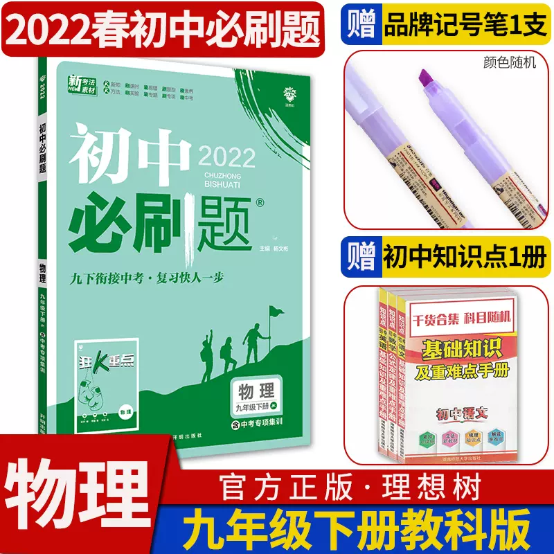 22初中必刷题九年级下册物理jk教科版初三九