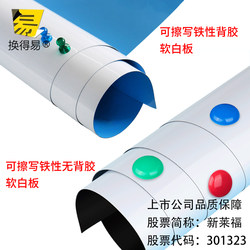 Easily Replaceable Adhesive-Backed Erasable Soft Whiteboard, Magnetic Soft Iron Whiteboard, Self-Adhesive Soft Whiteboard for Office, Teaching, Training, and Home Use