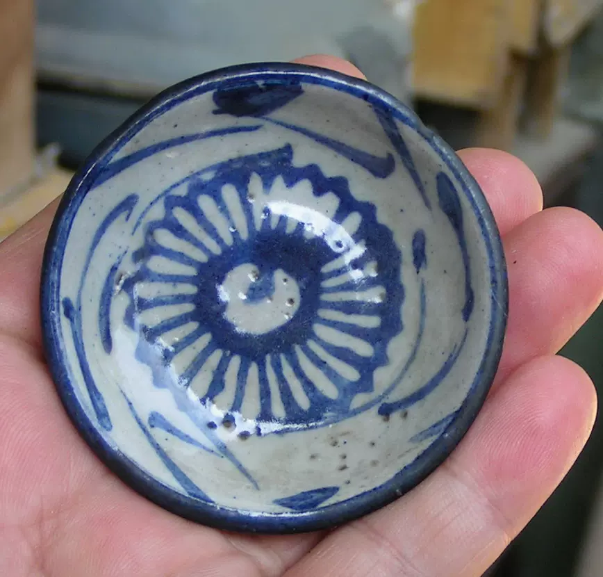 中国　青花　双喜文　小瓶　M　R6639